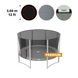 Red textil premium para cama elástica 360