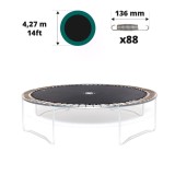 Toile de saut pour trampoline Ø 427 à 88 ressorts 136 mm