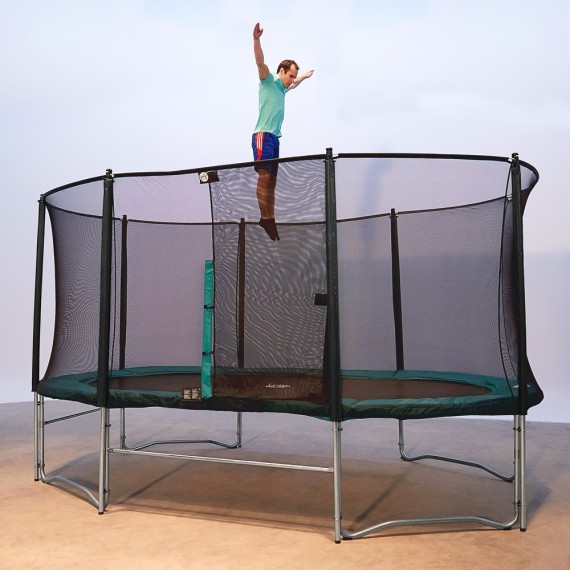 Cama elástica Ovalie 490 con red