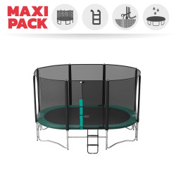 Maxi Pack Ovalie 360 avec filet + Échelle + Kit d’ancrage + Housse 