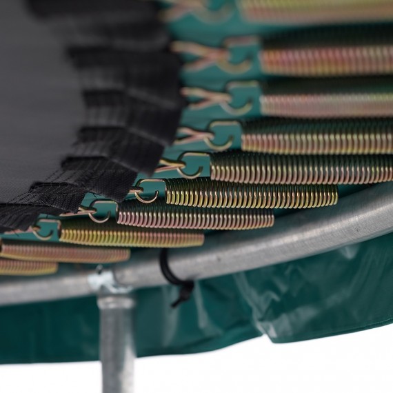 Vista desde debajo de la cama elástica Jump'Up 300