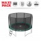 Maxi Pack Cama elástica Jump'Up 360 con Red + Escalera + Kit de fijación + Funda