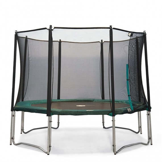 Maxi Pack Cama Elástica Waouuh 360 con red + Escalera + Kit de fijación + Funda