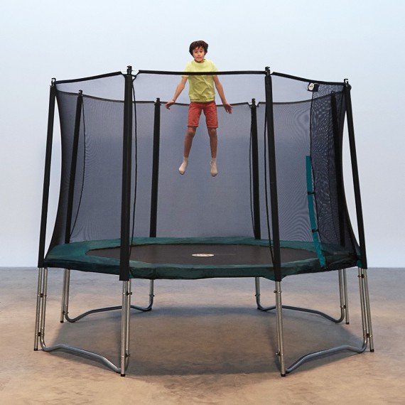 Maxi Pack Cama Elástica Waouuh 360 con red + Escalera + Kit de fijación + Funda