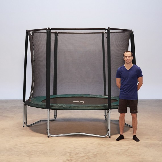 Maxi Pack Cama elástica Jump'Up 300 con Red + Escalera + Kit de fijación + Funda 