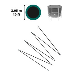 Arc en fibre de verre pour filet Jump'Up Ø 305