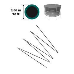 Arc en fibre de verre pour filet Jump'Up Ø 366