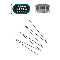Arc en fibre de verre pour filet Ovalie Ø 360