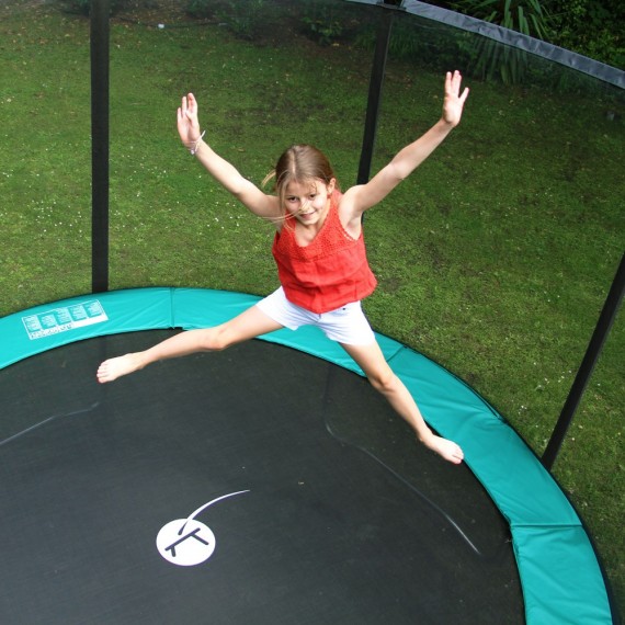 Maxi Pack Cama elástica Jump'Up 300 con Red + Escalera + Kit de fijación + Funda 