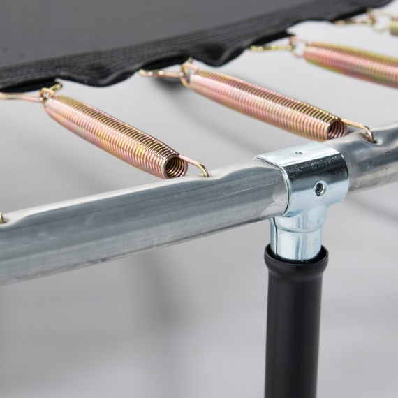 Cama elástica Booster Black 430 con red Premium 