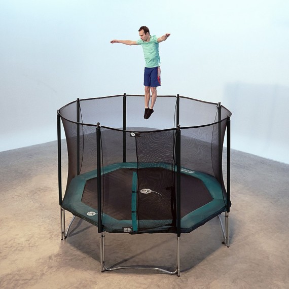 Maxi Pack Cama Elástica Waouuh 360 con red + Escalera + Kit de fijación + Funda