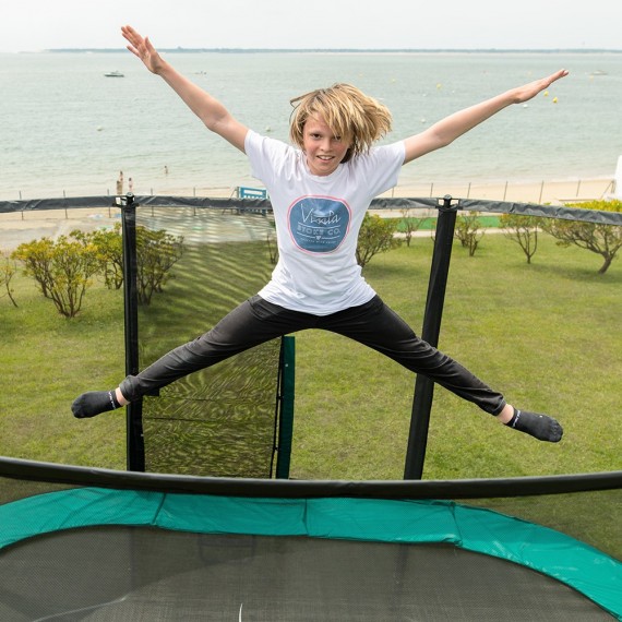 Maxi Pack Ovalie 430 con red + escalera + kit de fijación + Funda básica