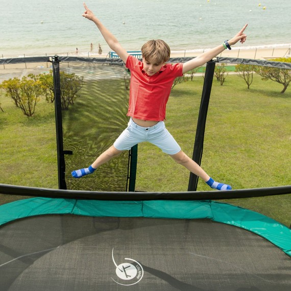 Maxi Pack Ovalie 430 con red + escalera + kit de fijación + Funda básica