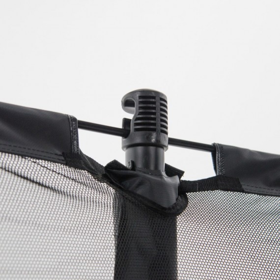 Cama elástica Booster Black 390 con red Premium 