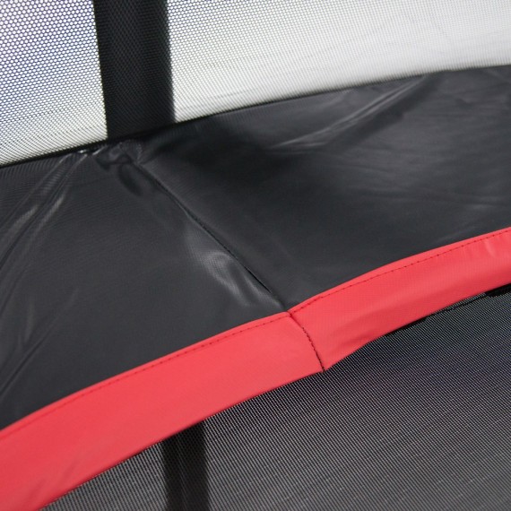 Cama elástica Booster Black 390 con red Premium 