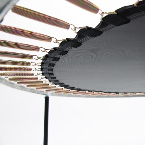 Cama elástica Booster Black 390 con red Premium 