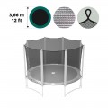 Red textil para trampolín Ø 366 con correas