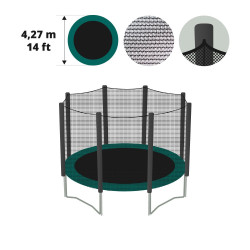 Red textil para cama elástica Ø 427 con fundas Red textil para cama elástica Ø 427 con fundas