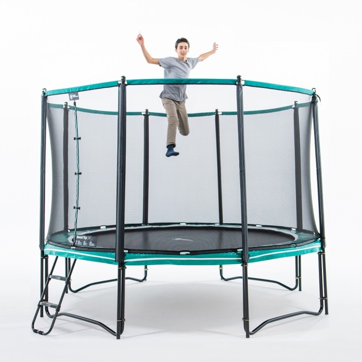 Cama elástica Booster Black 360 con red Premium