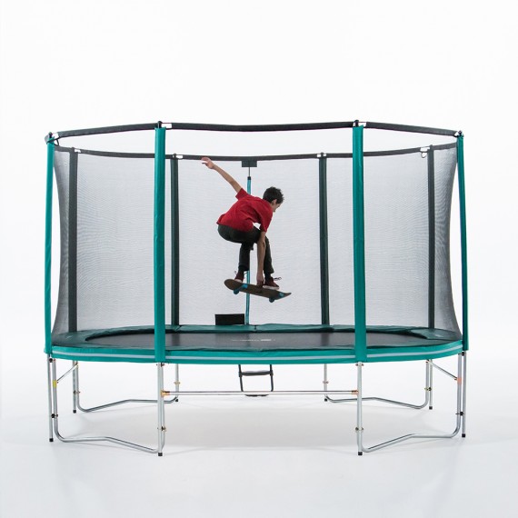 Trampoline Ovalie 360 avec filet Premium