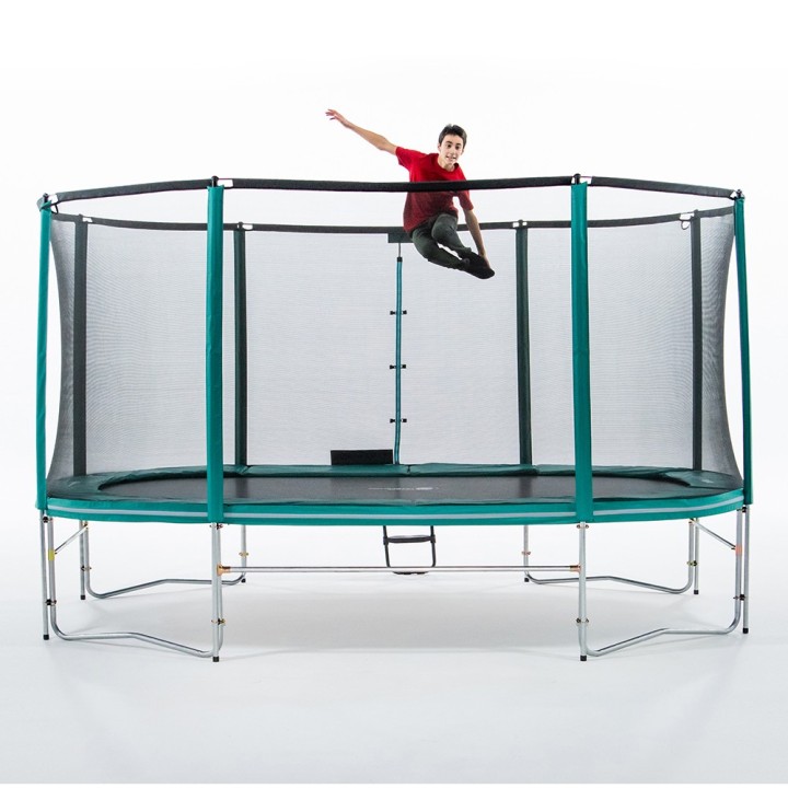 Cama elástica Ovalie 490 con red