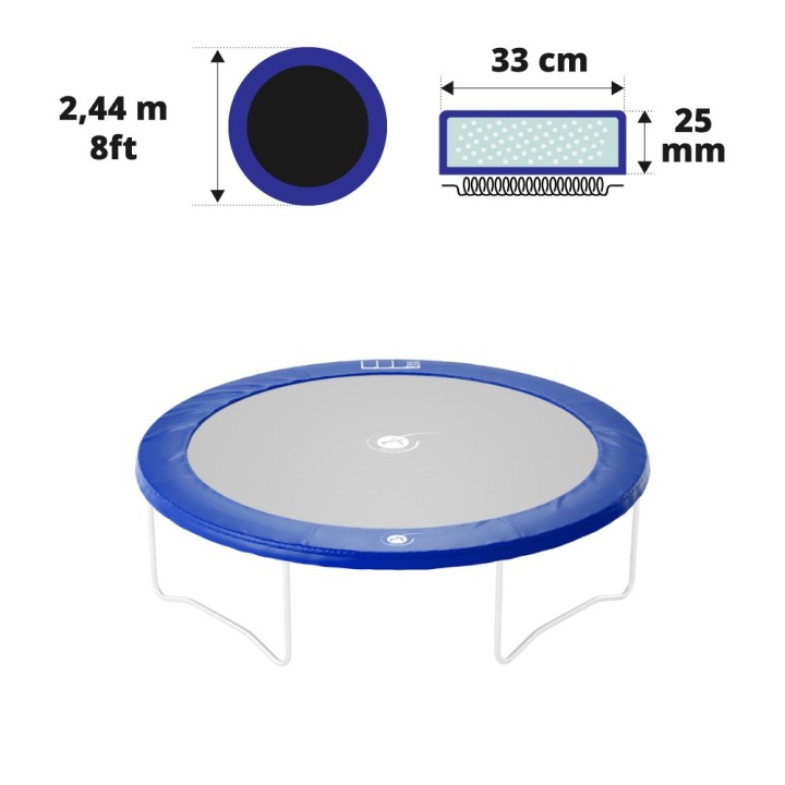 Cojín de protección azul  Ø 244