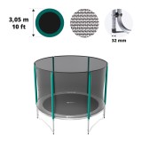 Red con 6 postes para cama elástica  Ø 305