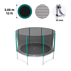 Red con 8 postes para cama elástica Ø 366