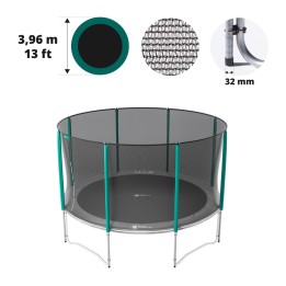 Red con 8 postes para cama elástica Ø 396