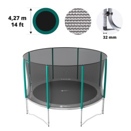Red con 8 postes para cama elástica  Ø 427