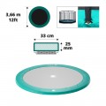 Cojín de protección verde para el trampolín subterráneo Ø366 Cojín de protección verde para el trampolín subterráneo Ø366