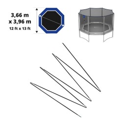 Juego de arcos de fibra de vidrio para Octopulse 390 - red de Ø12 mm