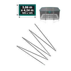 Juego de arcos de fibra de vidrio para la red Apollo Sport 400 - Ø 12mm