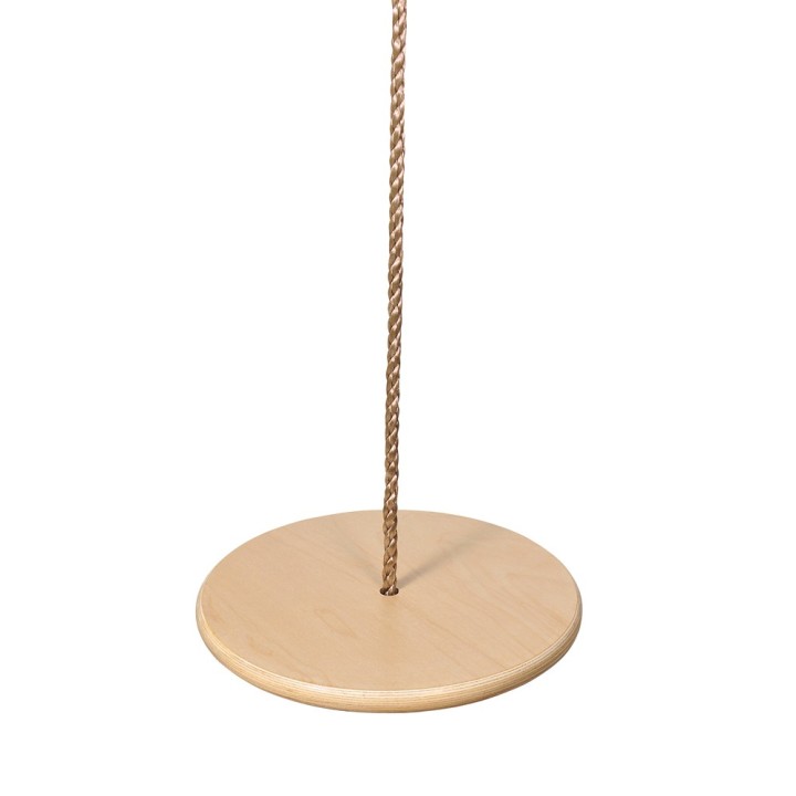 Assise en bois pour tyrolienne