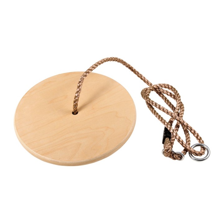 Assise en bois pour tyrolienne