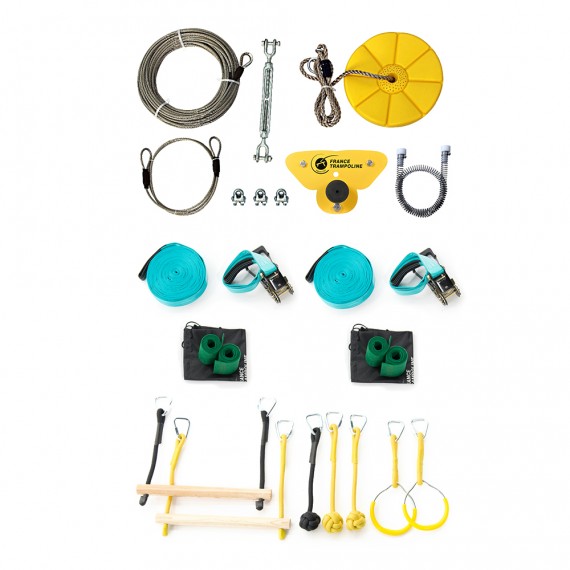 Pack Indiana - Tirolina Indiana 28m + Curso ninja