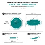 Toile de saut Airjump Octopulse 390