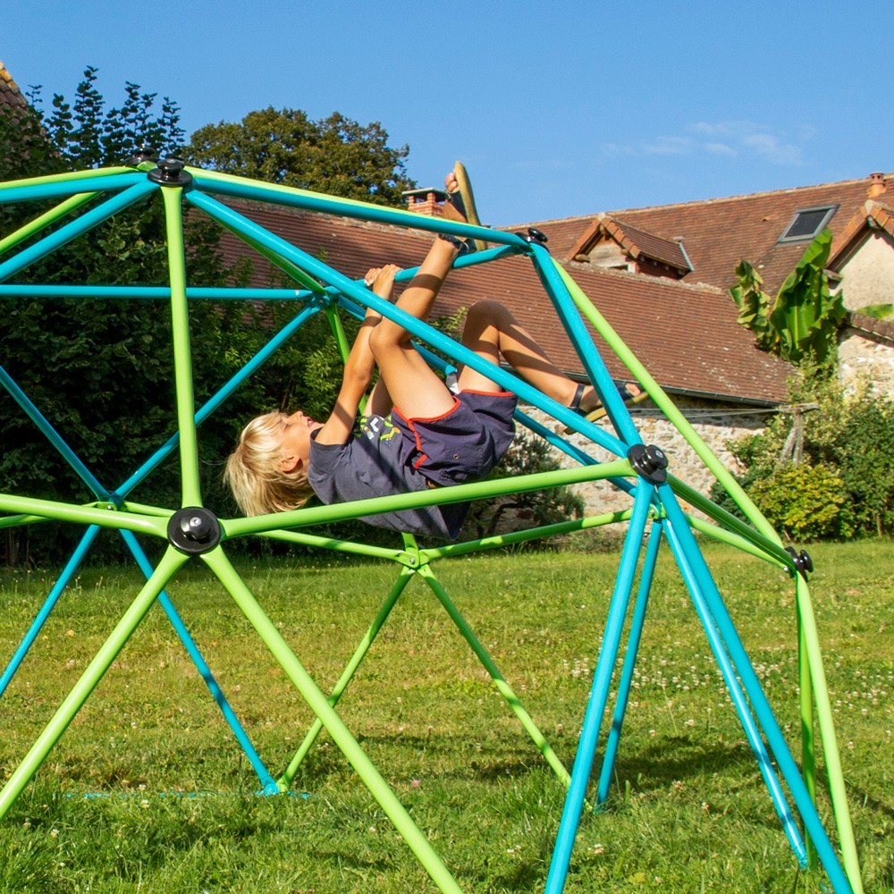 Cúpula de escalada para niños, 12 pies, cúpula geodésica para escalar,  juguetes al aire libre con marco de acero resistente al óxido ya los rayos  UV