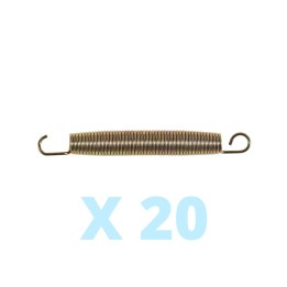 Lote de 20 muelles 210 mm gold