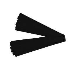 Lote de 8 manguitos negros Ø32 mm