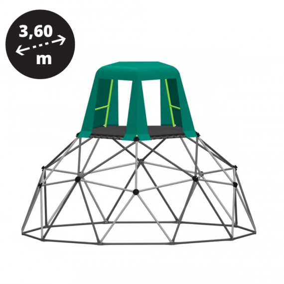Cabaña para cúpula de escalada de 3.60 metros