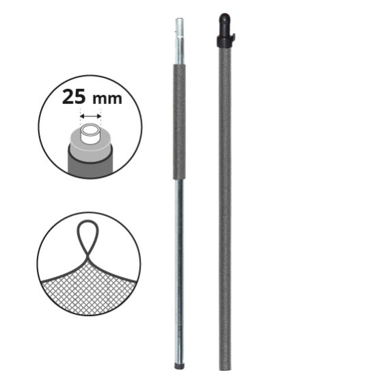 Poste completo Ø25 mm para cama elástica 250