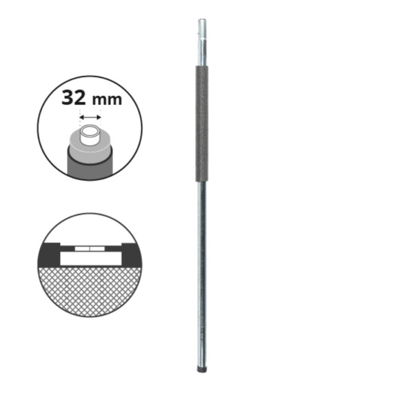 Montante inferior Ø32mm para la red de trampolín 250