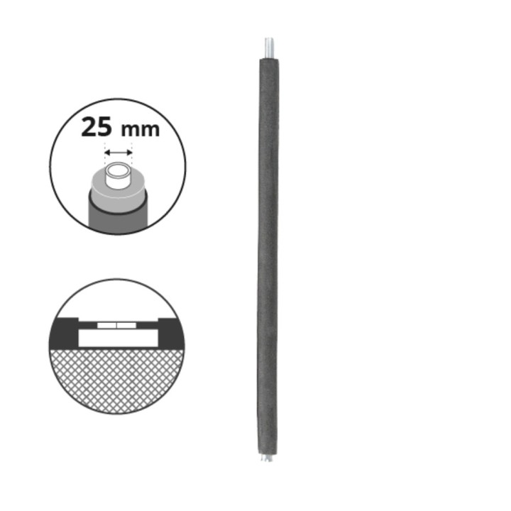 Poste inferior  de Ø 25 mm para red