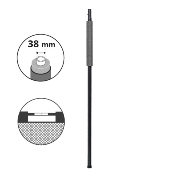 Poste inferior Ø38mm para red de cama elástica Apollo Sport 400 500 Square