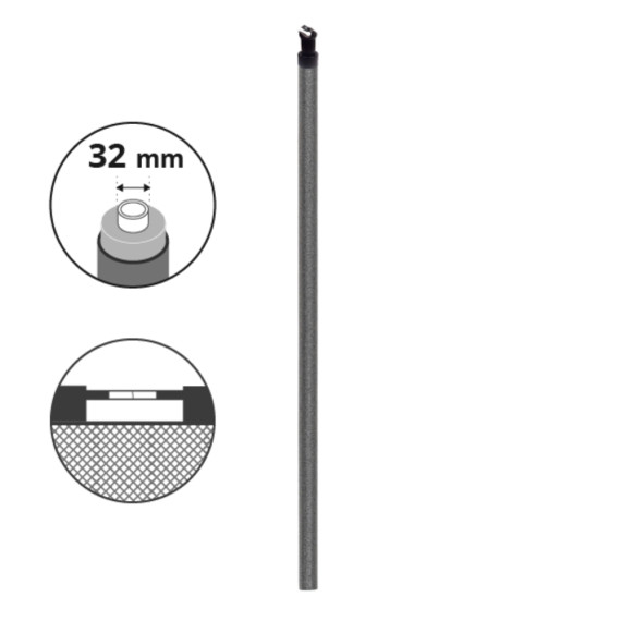 Poste superior 32 mm Ovalie 490