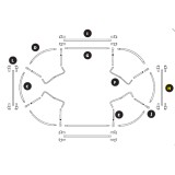 Arco de estructura Ovalie 430 - barra de refuerzo (anchura)