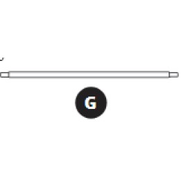 Barra de estructura Ovalie 490 – 48/42mm Pieza G