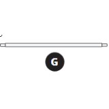 Barra de estructura Ovalie 490 – 48/42mm Pieza G