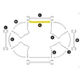 Barra de estructura Ovalie 490 – 48/42mm Pieza G